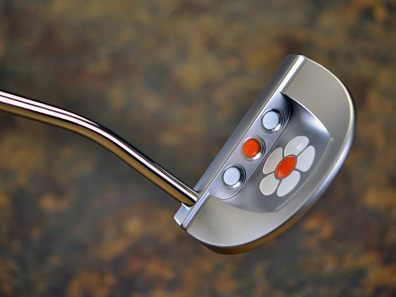 With its flowing curves milled from a solid block of stainless steel, the 2012 My Girl comes with a few new concepts such as Scotty’s milled, anodized shaft ring.