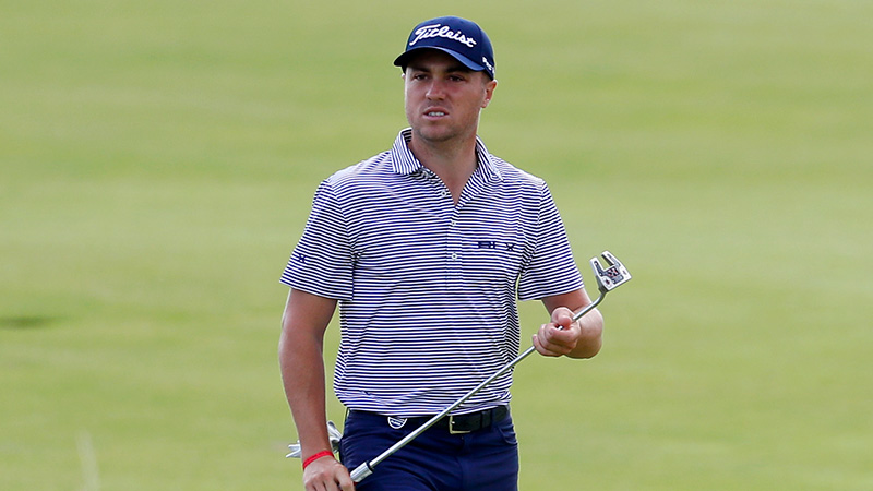 Justin Thomas with his major-winning Futura X5.5 Prototype.