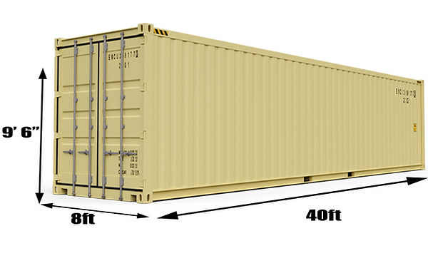 40ft High Cube Storage Container Rentals